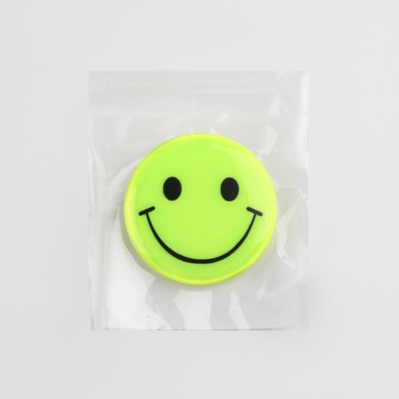 The reflective icon "Smile", d = 3 cm, yellow color-5