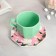 Tea couple "Flowers", mug 200 ml, saucer 13 cm