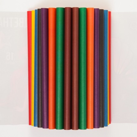 Color paper, A4, 16 sheets, 8 colors, non -stated, bilateral, on paper, 48 g/m², princesses-1