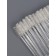 Brushes for eyebrows and eyelashes, set - 50 pcs, 10 cm, white/transparent color