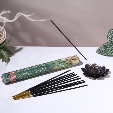 Incense hem "Ginger & Green Tea. Ginger and Green Tea", 20 wands in packaging, hexagon