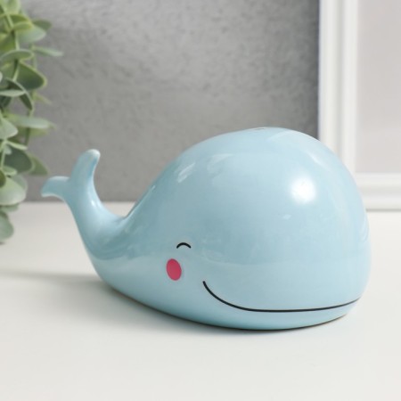 Piggy bank Ceramics "Blue Kitenok" 16.7x9.9x9.1 cm