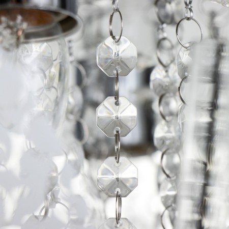 Svetogor chandelier "Grodno" 4x60W E27 LED lighting chrome 40x40cm-11