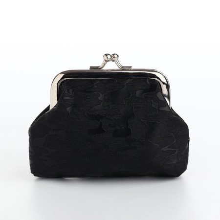 Women's wallet on the farmar, black color-1