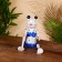 Souvenir "Frog" hanging paws, wood 25 cm