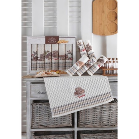 A set of wuffed napkins Diva Afrodita Ceylin "Bread", size 50x70 cm, 6 pcs-2