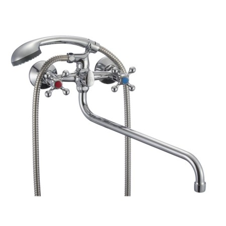 Eleanti Elt2010 bath mixer, two -wound, hose, watering can, bracket, chrome