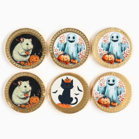 Halloween: Chocolate coins in the bag "Sweetness or life"-1