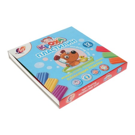 Plasticine floating 12 colors "Baby", mix-8