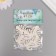 Decor for creativity Polystone "Liszt Monsters" White set 6 pcs 2.8x3 cm