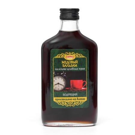 Altai honey balm "invigorating", 250 ml, glass-1
