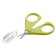 Baby scissors are safe, manicure, with a cover, from 0 months, green color