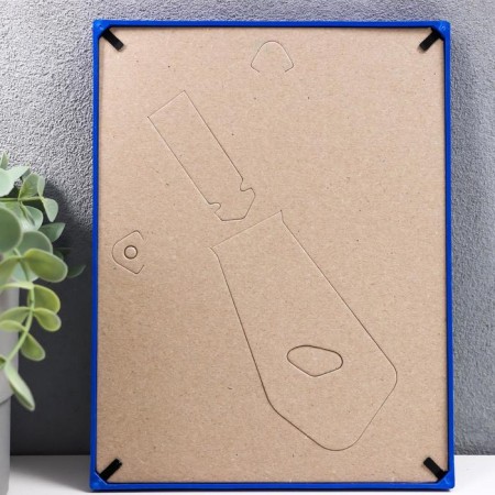 Photo frame plastic L-4 15x21 cm blue (plastic screen)-2