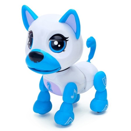 Interactive puppy "Little Friend: Jack", sings songs, answers questions, blue color-1