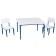 Table children's growing fairy "My baby", group 0-1, white-blue color