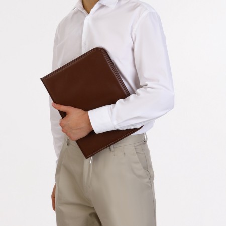 Folder for documents, A4, brown color-6