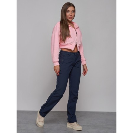 Sports female trousers, size 48, blue color-2