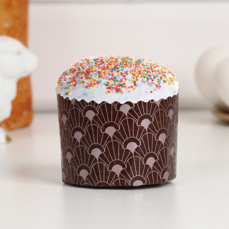 Paper forms for cupcake, muffins and kulich "art nuvo" 60x45 mm (packing 4000 pcs)