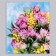 Package "Lilac Tulips", polyethylene, with a cut pen, 38 x 45 cm, 60 μm