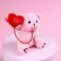 Set "Dream", soft toy in a mug, bear, color mix