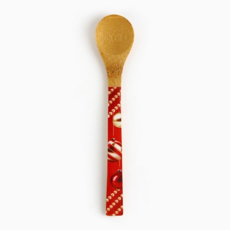 Spoon from bamboo "Happy New Year!", 3 x 16 cm-2