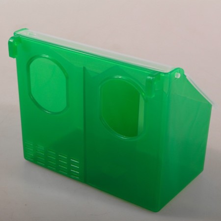 Pigeon feeder, 2 sections, plastic, mix, eco recycled-1
