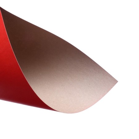 Cardboard of color A3, non -moped, 190 g/m2, red, price for 1 sheet-2