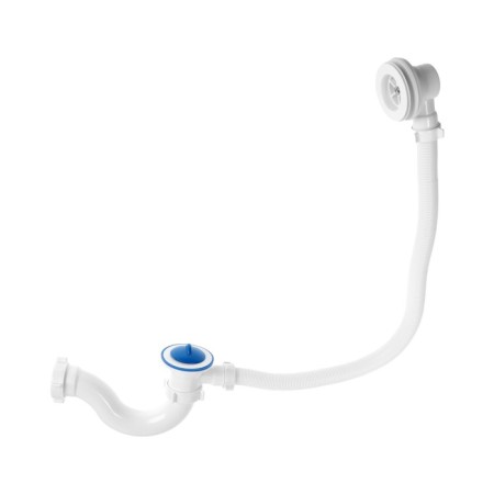 Siphon for the ORIO A-7008 bath, 1 1/2 x 40 mm, plastic. lattice d = 70 mm, with overflow
