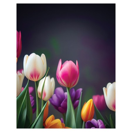 Pillow Golk "Spring tulips, decorative, size 16x45 cm-1
