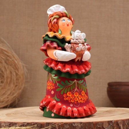 Kovrov toy "Baryshnya with a samovar", ceramics