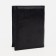 Male purse without fastening, 2 in 1, for auto documents, for bills, for cards, for coins, black color Black