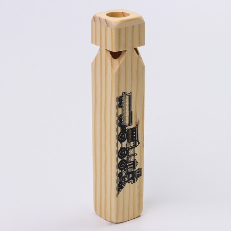 Wooden whistle "Train" 19x3.3x3.3 cm-3