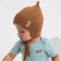 Children's hat minku rr 42-44, brown color