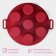 Baking uniform “Croaty Circle”, silicone, 20 × 20 × 5 cm, 7 cells (5.5 × 5 cm), burgundy color