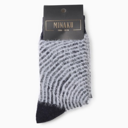 Women's terry socks minku, dark blue color, rr 36-41-2