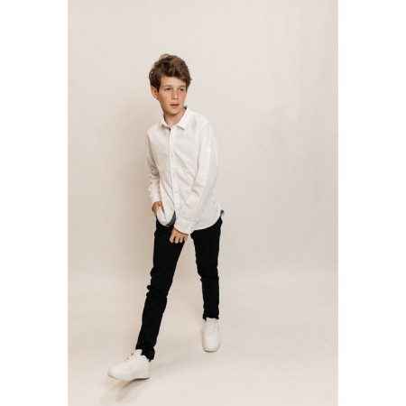 Surchachka upper for ISEE boys, height 134-140 cm, white color-12