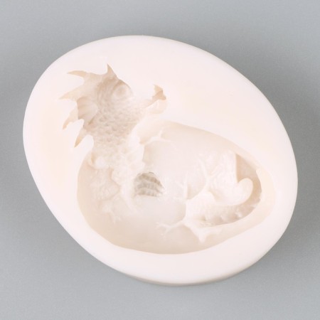 Form Silicone Universal "Dragon in the Egg", 7 × 4.5 × 2.1 cm-1