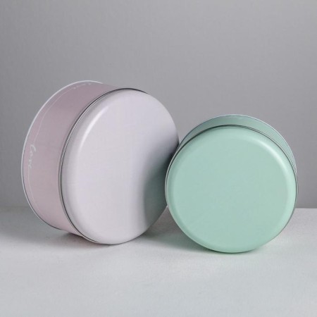 A set of gift tin boxes "Happy", 17 x 17 x 8 cm-1