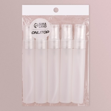 Perfume bottle, with a spray, 20 ml, white color-4