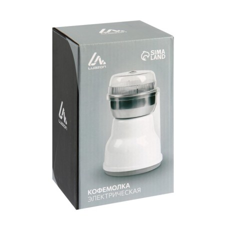 Electric coffee grinder Luazon LMR-05, 160 watts, 50 g, white-12