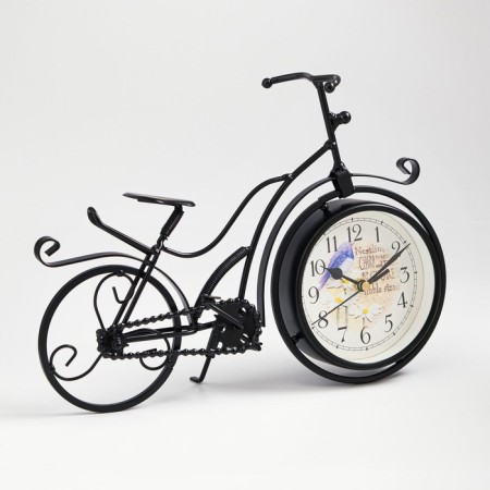 Table Figure Clock "Retro Bicycle", smooth move, dial d-11 cm, 23 x 33 cm, aa-1