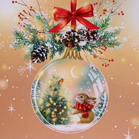 New Year. Gift package "Glass Ball", 33 x 42.5 x 10 cm.-2