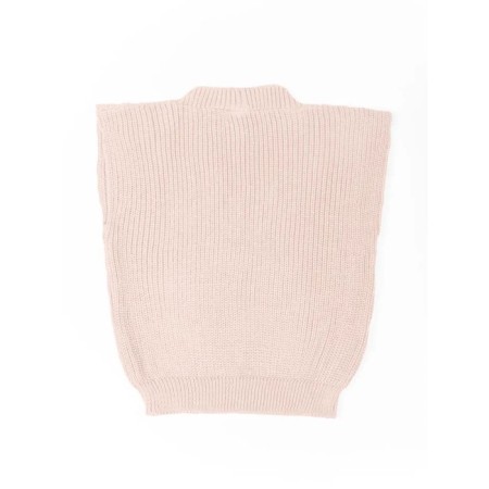Vest for girls, height 134 cm, white-pink color-7