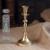 Aluminum "Versailles" per 1 candle 9x9x21.5 cm