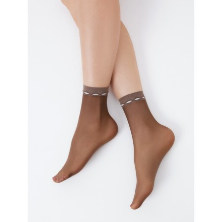 Sisi Tulle synthetic socks, single size, Cappuccino color-1