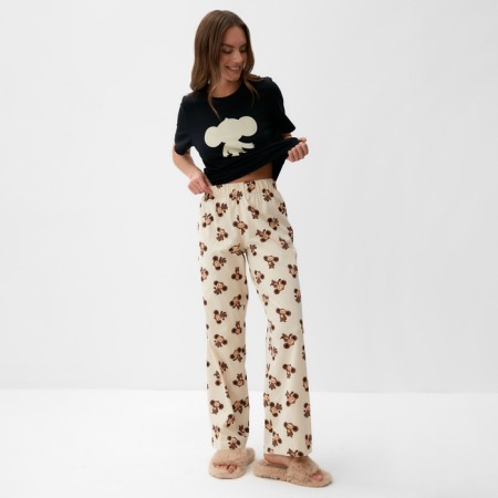 Female pajamas (T -shirt and trousers) KAFTAN Cheburashka r. 40-42-11