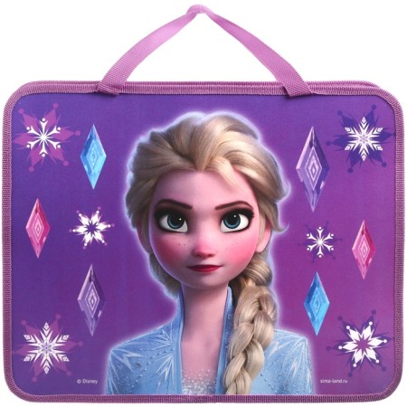 Folder with A4 handles, 33x26x7 cm, on lightning, plastic, cold heart-4