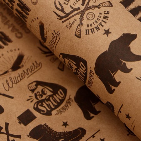 A set of paper packaging craft "Real Man", 2 sheets 50 × 70 cm-4