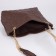 Zipper bag with zipper, brown color