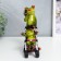 Souvenir Polystone Lak "Frog - Mommy with a baby in a stroller" MIX 16.7x6.3x15.5 cm